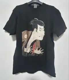 【美品】Printstar ブラックTシャツサイズ 歌舞伎デザイン　すぐ発送可能