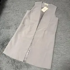 ロングジレ グレー XL 新品 YANSOO