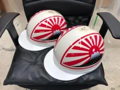 コルク半 カスタム 富士日章 三つボタン 白赤赤白 桜セット 日本國Ver