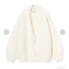 snidel モヘヤケーブルニットカーディガン