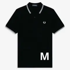 新品】FRED PERRYフレッドペリー ポロシャツ 半袖 刺繍ロゴ夏物黒L