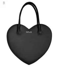 MILK ハートバッグ ブラックのサムネイル