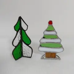 ステンドグラス　クリスマスツリー