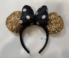 ミニーマウス風耳カチューシャ ゴールド