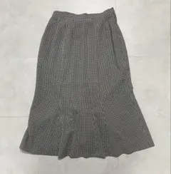 チェック柄ロングスカート 9号