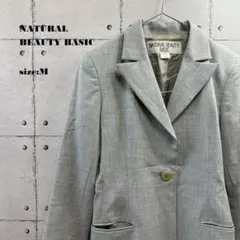 NATURAL BEAUTY BASIC グレー セットアップ スーツ Mサイズ