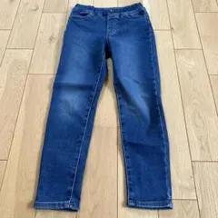 GU gu ヌクヌクストレッチデニムスキニーパンツ　64Blue 130㎝