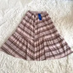 【新品タグ付】ブルーレーベルクレストブリッジ ティアードスカート 38