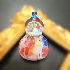 迎春 ねこちゃん レジンヘアゴム