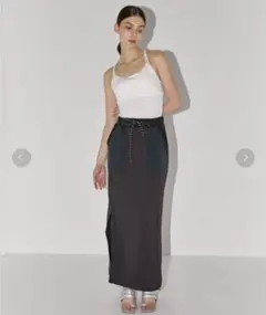 A+ TOKYO　ダブルジップスウェットタイトスカートのサムネイル