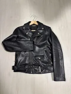 ルイスレザー ライトニング ダブルライダースジャケット ビンテージ 黒