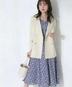 プロポーションボディドレッシングアイボリー テーラードジャケット