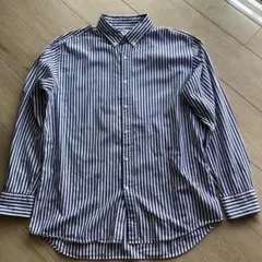 UNIQLOストライプ ボタンダウン 長袖シャツ