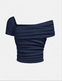 オフショルダー半袖トップス　shein