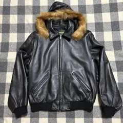 supreme schott leather bomber jacket Sのサムネイル