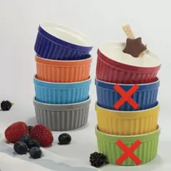 カラフル ココット 6個セット 陶器製のサムネイル