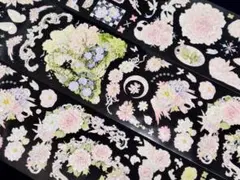 切売 1756★ 海外 マスキングテープ マステ PET 装飾 花 贝壳光