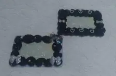 ハンドメイド　硬質ケース　トレカケース　ホイップデコ　推し活　黒