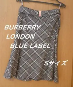 今旬❤美品❤バーバリー ひざ丈スカート ノバチェック ピンク×グレー