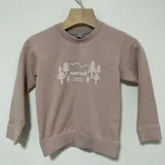 mont-bell キッズトレーナー 120 ピンク　起毛