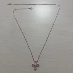 ネックレス十字架 ピンクゴールド SASSYANGEL