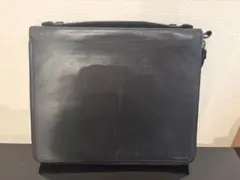 COACH ブラックレザー iPad case 　【初期のiPad】