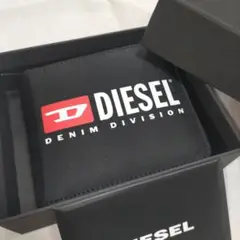 新品　DIESEL　折財布　ブラック　DSLX09541P　メンズ　ロゴ　財布