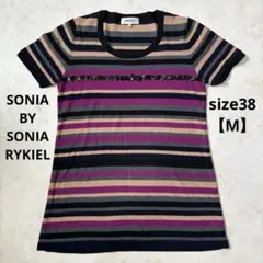 SONIABYSONIARYKIE 半袖 ニット ボーダー スパンコール 38Mのサムネイル