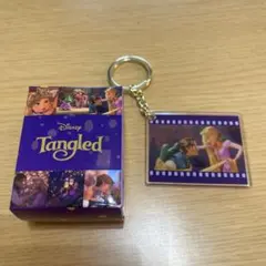 【新品未使用】ディズニー ラプンツェル タングルド フィルムキーホルダー