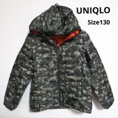 UNIQLO 迷彩柄 ダウンコート サイズ130