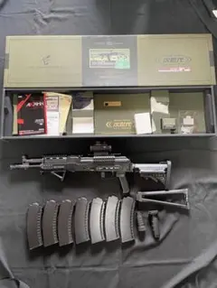 次世代電動ガン　AK102 M4ストックカスタム　マグ7本　サイト　その他セット Amazon | LayLax (ライラクス) F.FACTORY 次世代AKストック