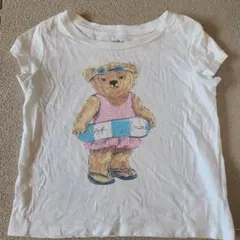 POLO クマイラスト 半袖Tシャツ 80