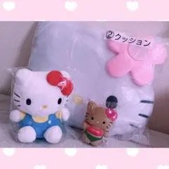 ま*~様 ハローキティ ぬいぐるみ マスコット フェイス クッション 日焼け レ