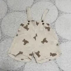 MONBEBE クマ柄ロンパース