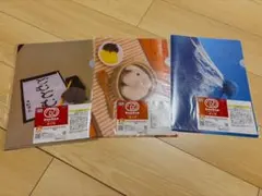 【F賞　クリアファイル＆ステッカーセット】ドムドムハンバーガー　タイトーくじ