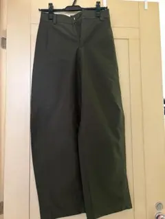 UNIQLO ユニクロ ジャージーバレルレッグパンツ XS カーキ