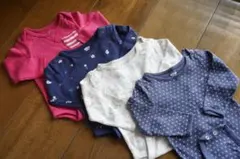GAP OLD NAVY ロンパース4枚 70
