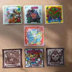 ビックリマンシール 当時物 まとめ売り 7枚セット ロッテ 平成レトロ