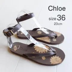 美品 クロエ Chloe イタリア製のサンダル サイズ36 23cm K125のサムネイル