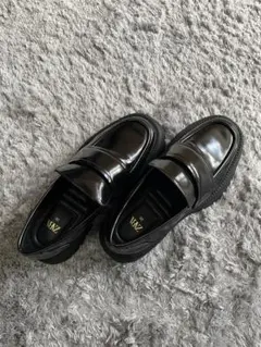 ZARA ブラック トラックソール　美品ローファー 36