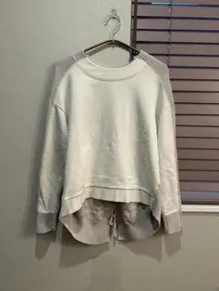 FAVORI 異素材スウェット セーター