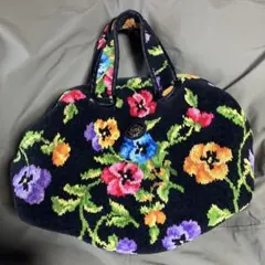 FEILER フラワー柄 ハンドバッグ