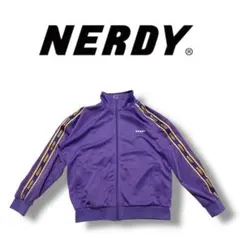 NERDY パープル ジップアップジャケット トラックジャケット