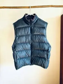 【美品/L】モンベル　mont-bell　ライトアルパイン　ダウンベスト　青