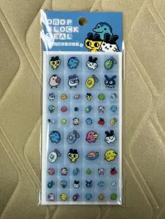 【ブルー】たまごっち タイルシール ドロップブロックシール