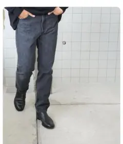 25AW COMOLI デニム5Pパンツ デニム　FADE BLACK