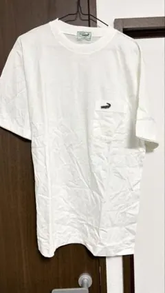 crocodile Tシャツ M ホワイト ポケット付き