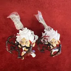 ワンピース フィギュアキーホルダー ルフィ ニカ ギア5 2個