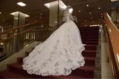 ◆ウェディングドレス　パール　上品　結婚式 二次会 披露宴 パーティー　前撮り