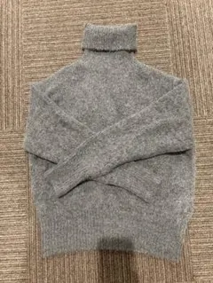 ZARA ハイネックニット　ブルー